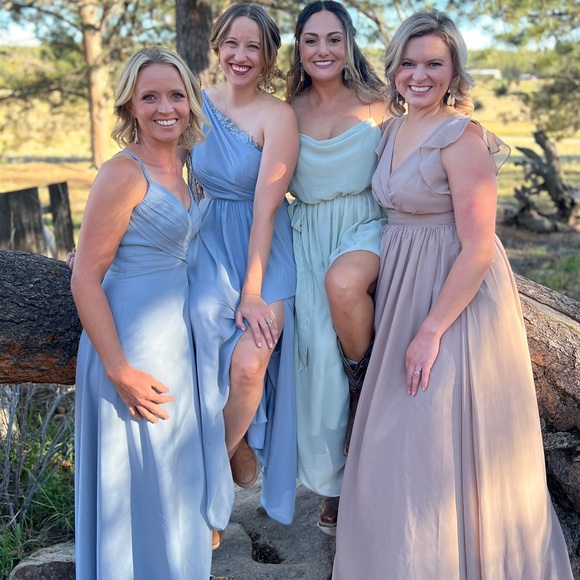 JJs House Sage Green Formal Dress Size 14 - Picture 16 of 16